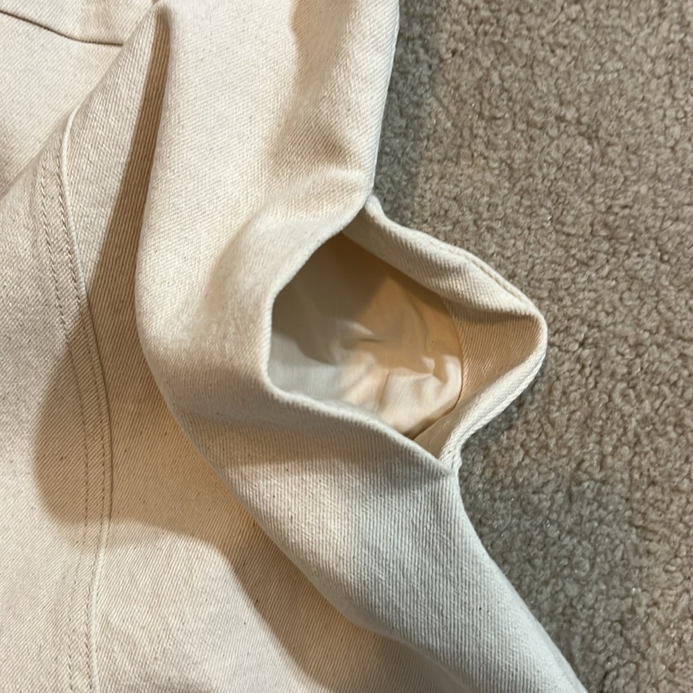 ⬇️PRICE DROP New Draper James Cream Denim Short Sleeve Circle Mini Dress, size 6 - Picture 10 of 13